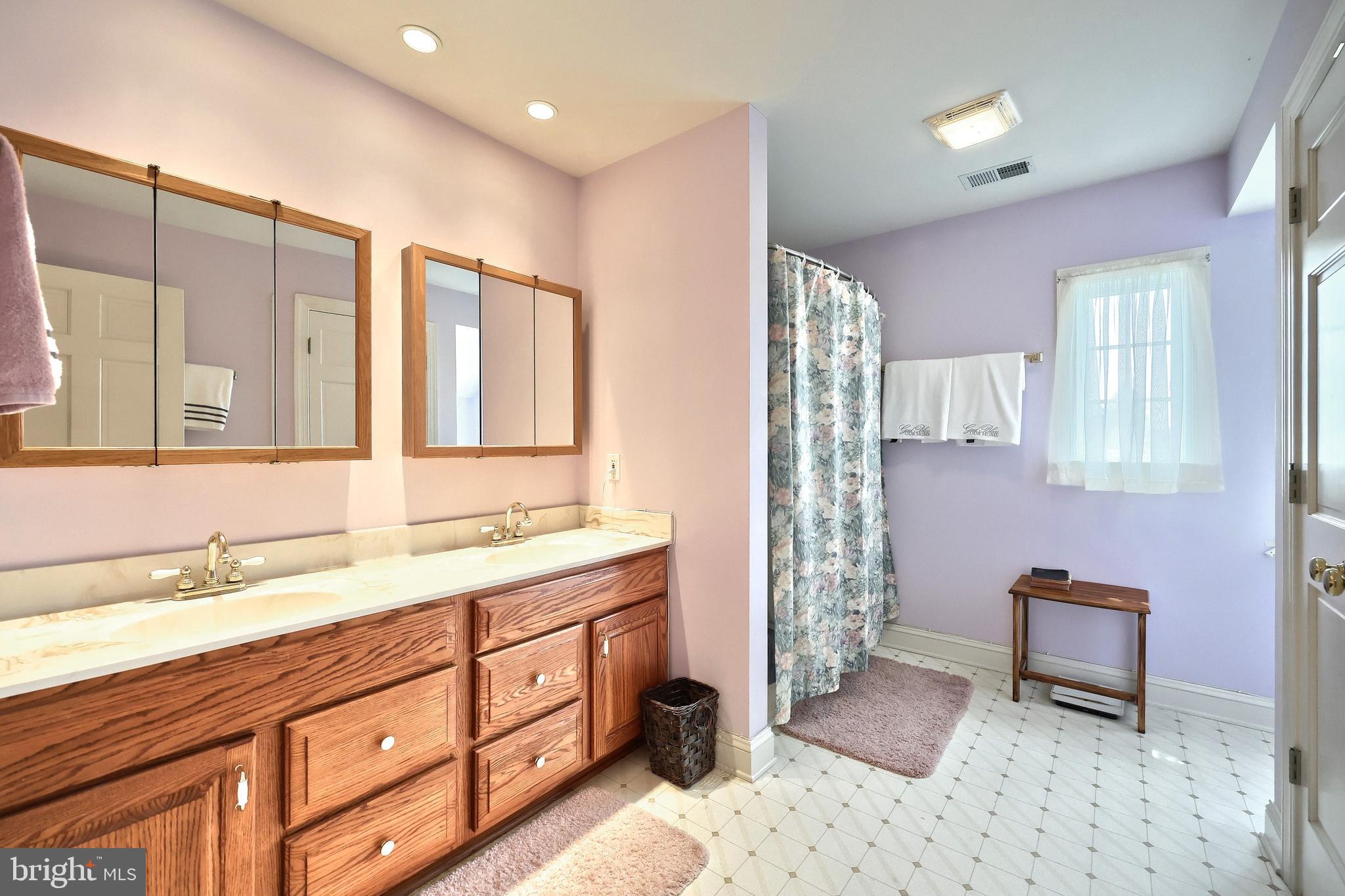 2700 Stockton Road Phoenix, MD 21131 - Photo 61 of 84 a spacious bathroom with a double vanity sink a mirror a and a shower