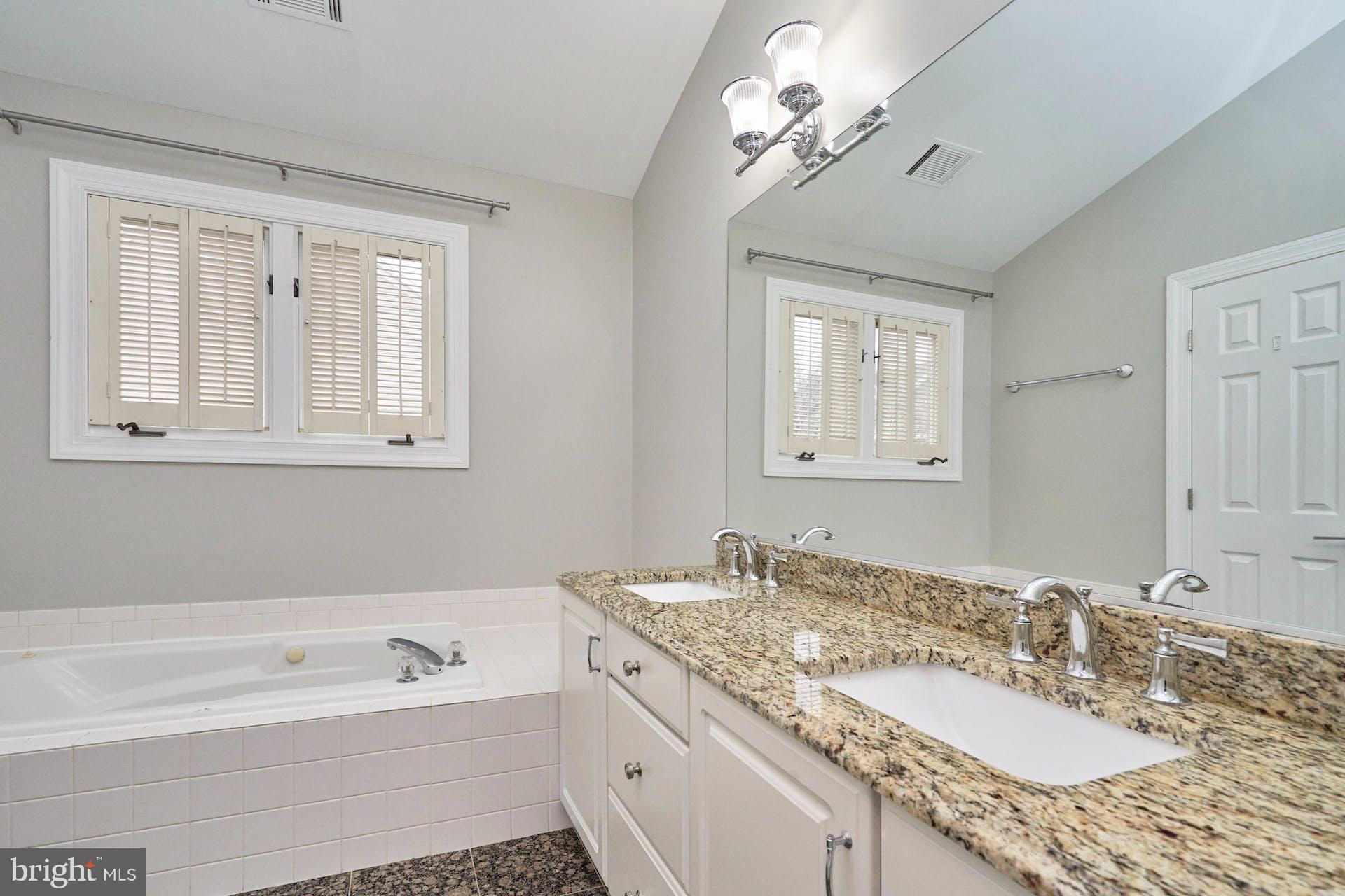 3647 Ransom Place Alexandria, VA 22306 - Photo 20 of 38 Primary Bathroom-Double Vanity has Granite Counter