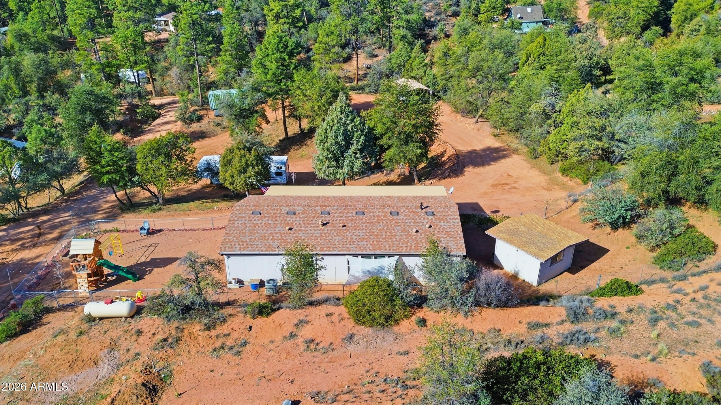 140 East Lariat Drive Payson, AZ 85541 - Photo 25 of 32 an aerial view of a house