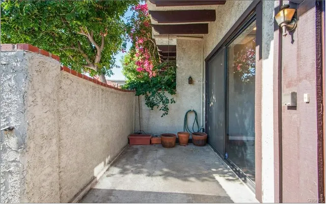 a backyard of a house