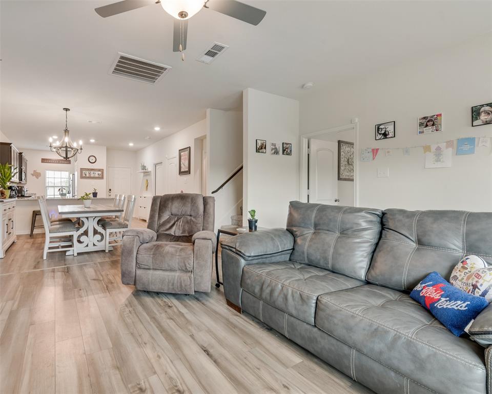 159 Bush Drive Venus, TX 76084 - Photo 3 of 24 a living room with furniture and kitchen view