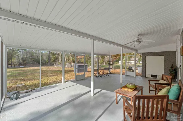 a view of field with trees