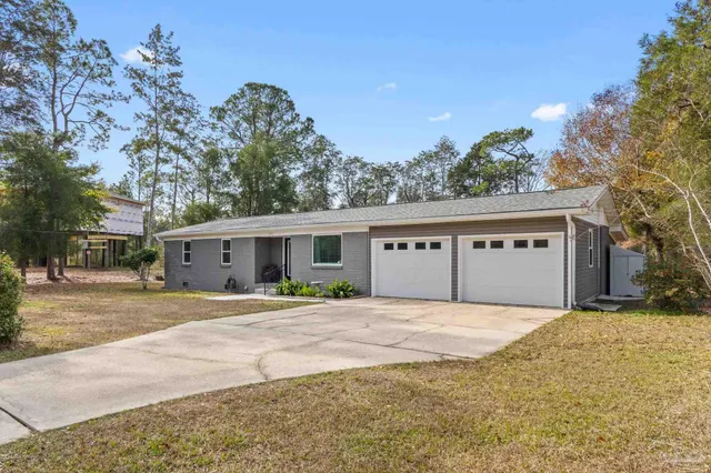 a house view with a outdoor space