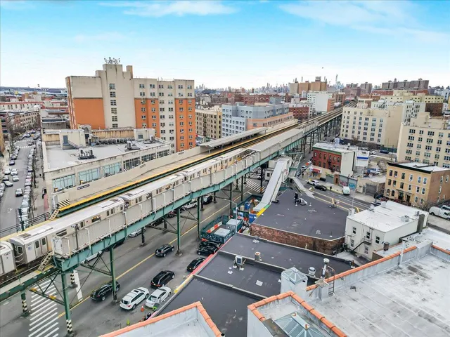a view of city with balcony