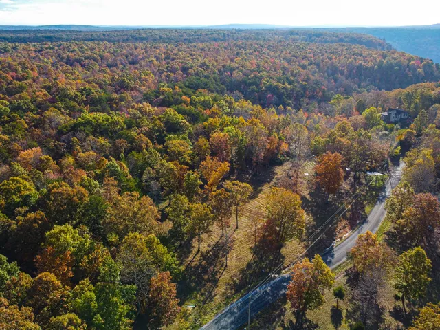a view of city and mountain
