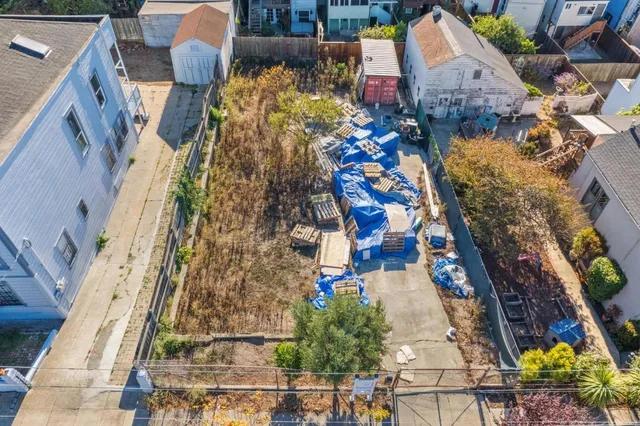 a city view with tall buildings