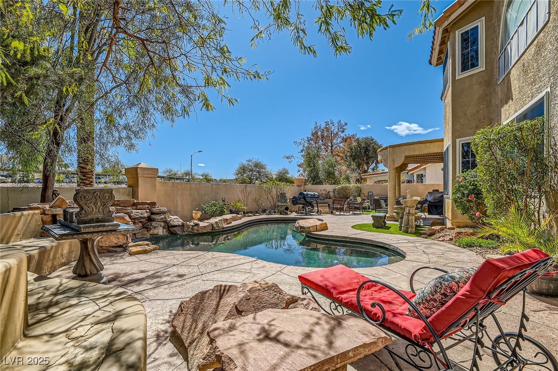 20 High Sierra Henderson, NV 89074 - Photo 50 of 53 View of pool featuring a patio area, a fenced in pool, and a fenced backyard