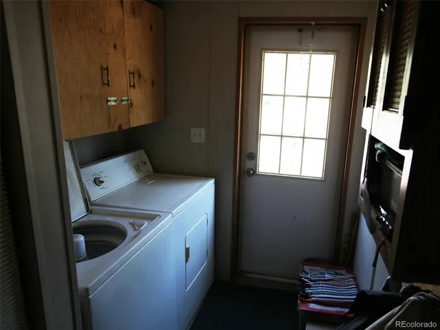 a room with storage and utility