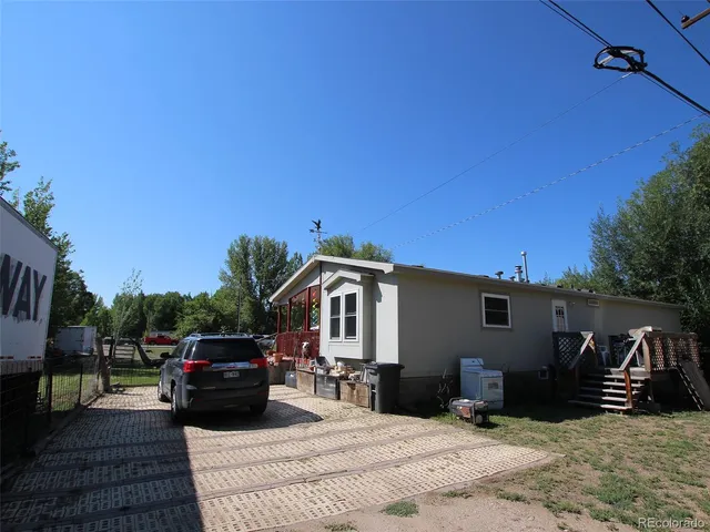 a view of a house with a patio