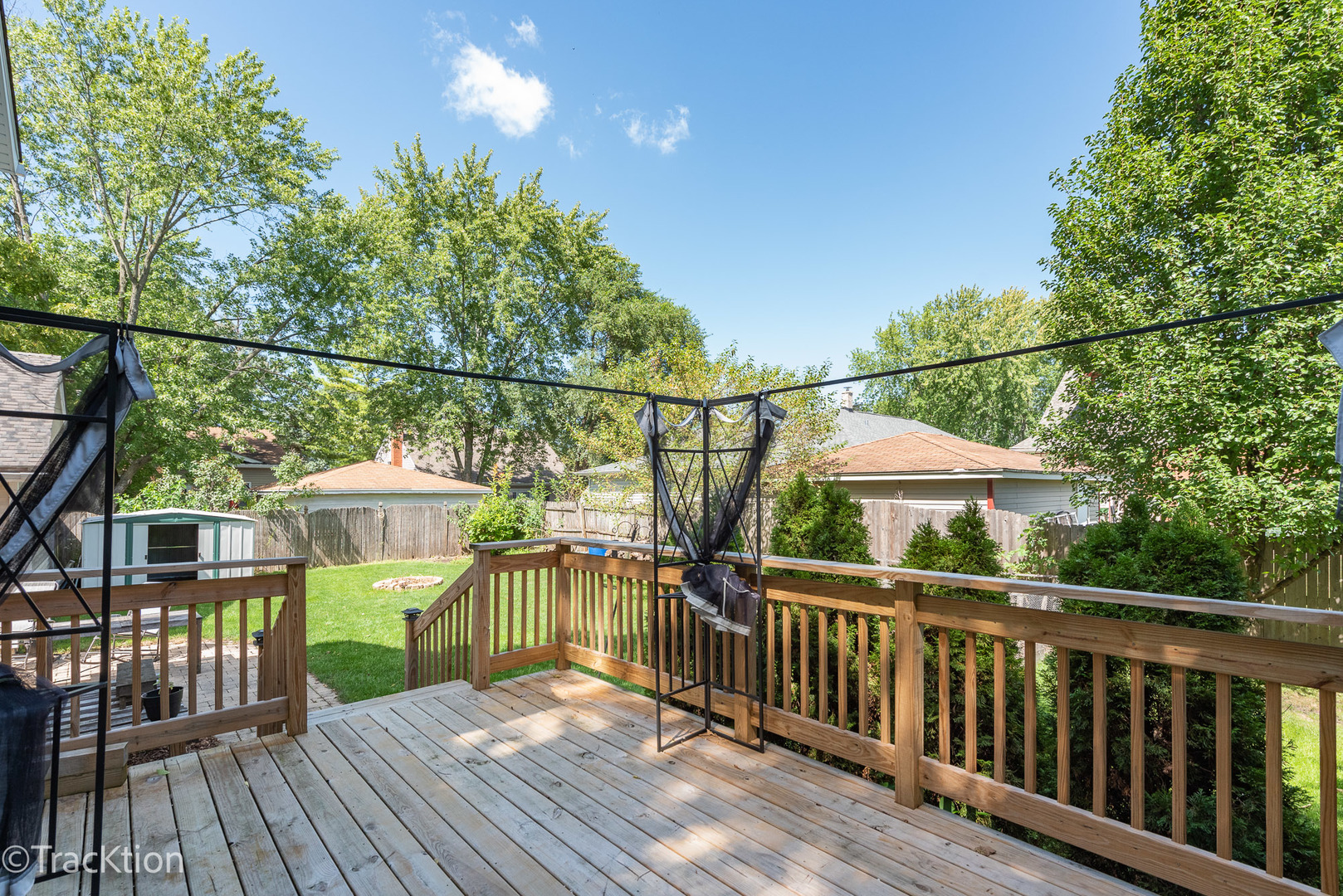 316 East Division Street Lockport, IL 60441 - Photo 17 of 19 a view of a balcony with wooden floor