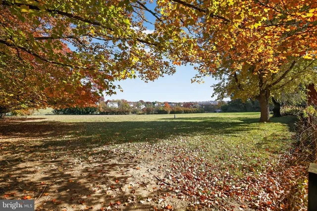 a view of lake with green space