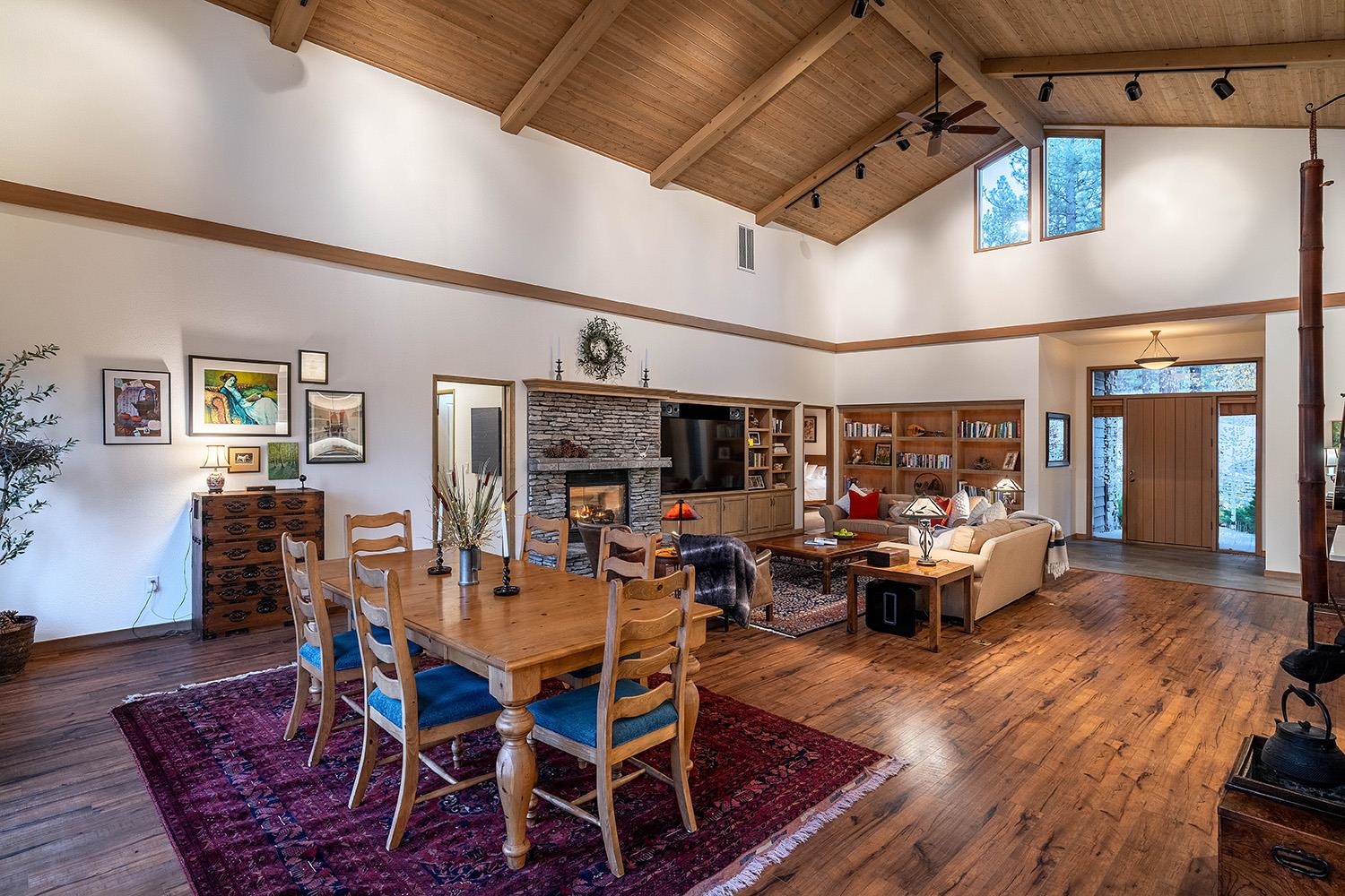 878 Deer Trail Clio, CA 96106 - Photo 2 of 21 a living room with lots of furniture and kitchen view