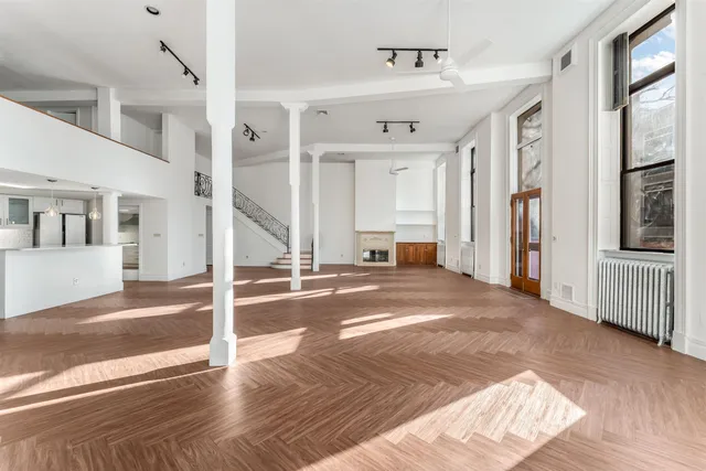 a view of a building stairs