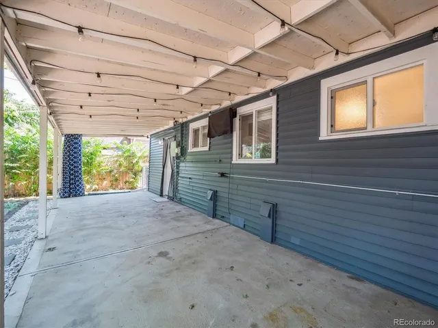 a view of a backyard of a house