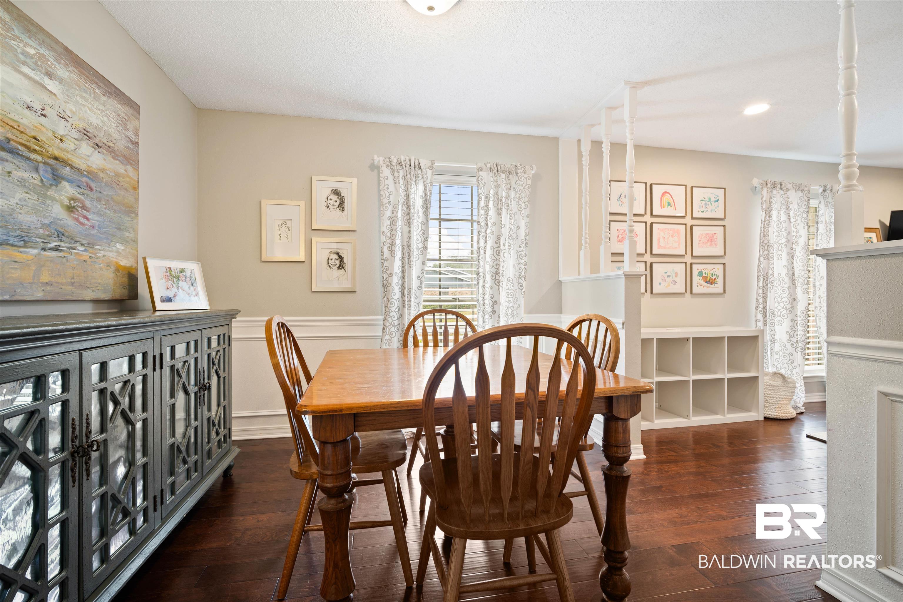 4228 Spring Valley Drive South Mobile, AL 36693 - Photo 12 of 31 Dining space with dark hardwood / wood-style floors