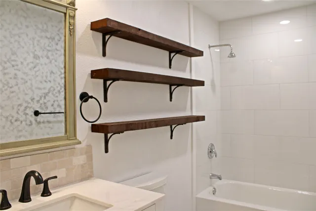 a view of a room with racks