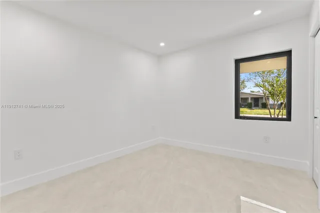 a view of an empty room