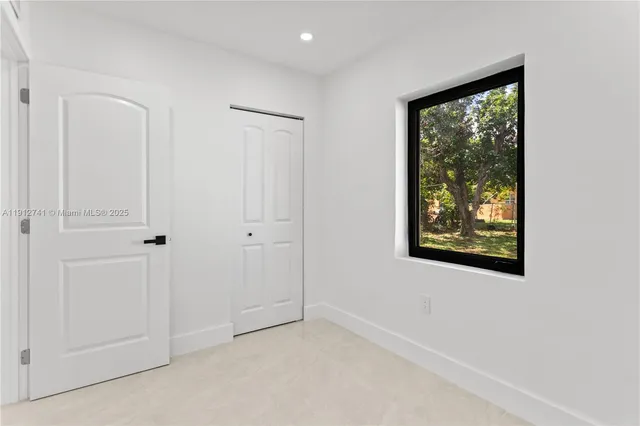 a view of an empty room