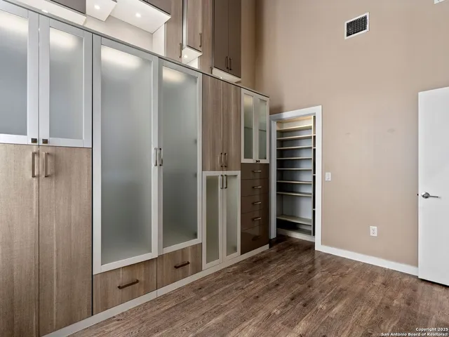 a view of closet area