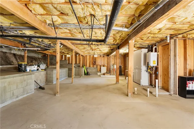 a view of a room with racks