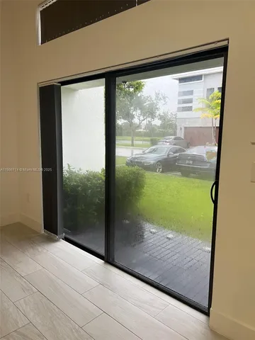 a view of a room with window