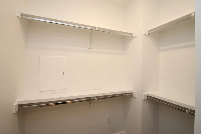 a close view of closet