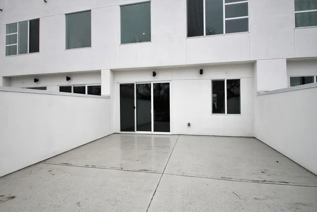 a view of a building with an empty space