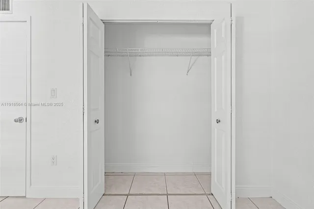 a view of an empty room