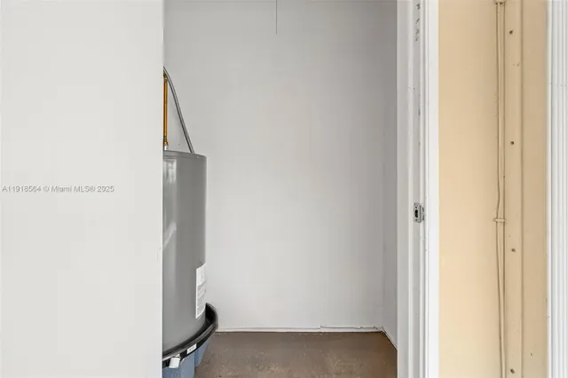 a view of hallway with shower