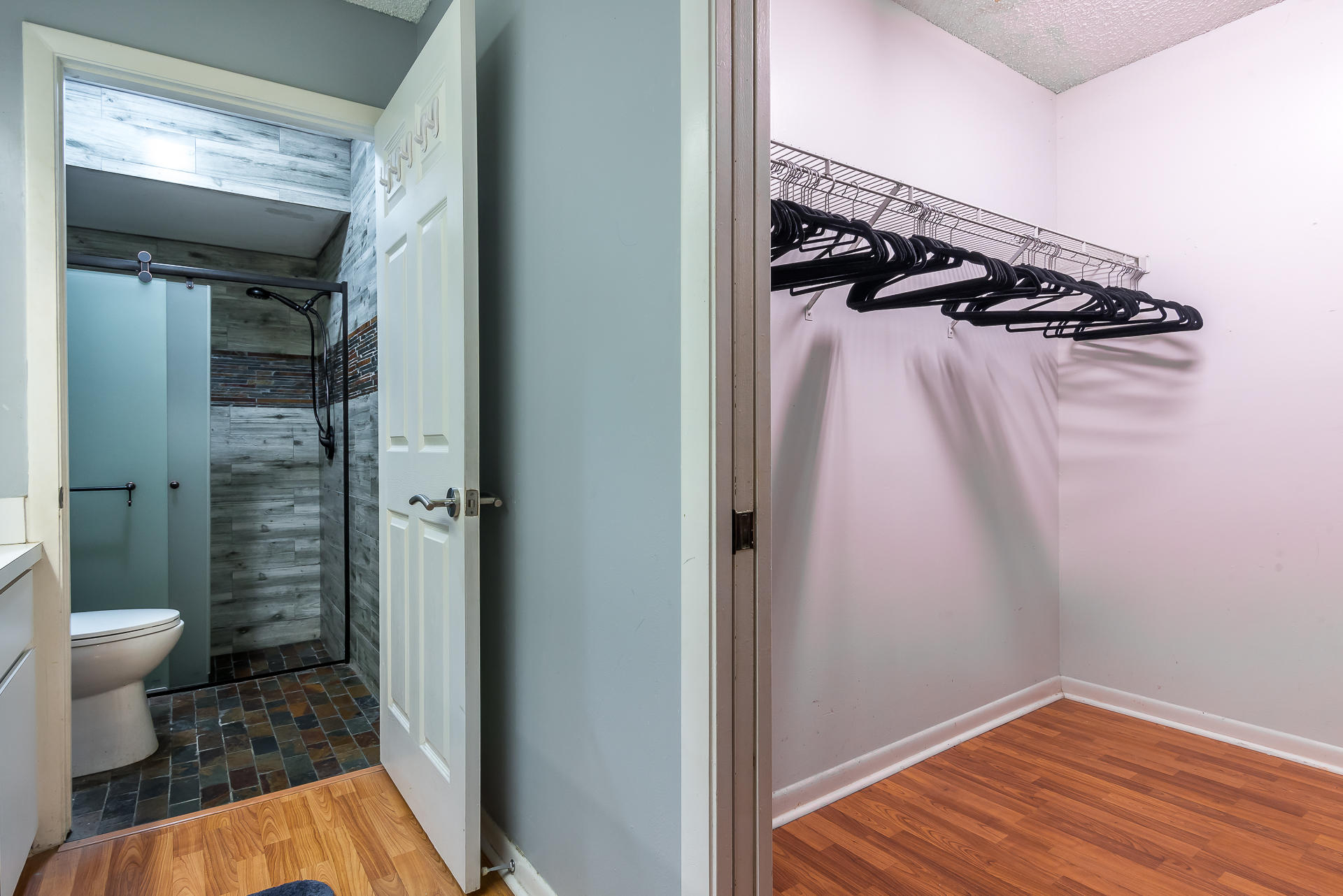 4491 Feivel Road, Unit 43 West Palm Beach, FL 33417 - Photo 10 of 12 Master Bath and Walk In Closet