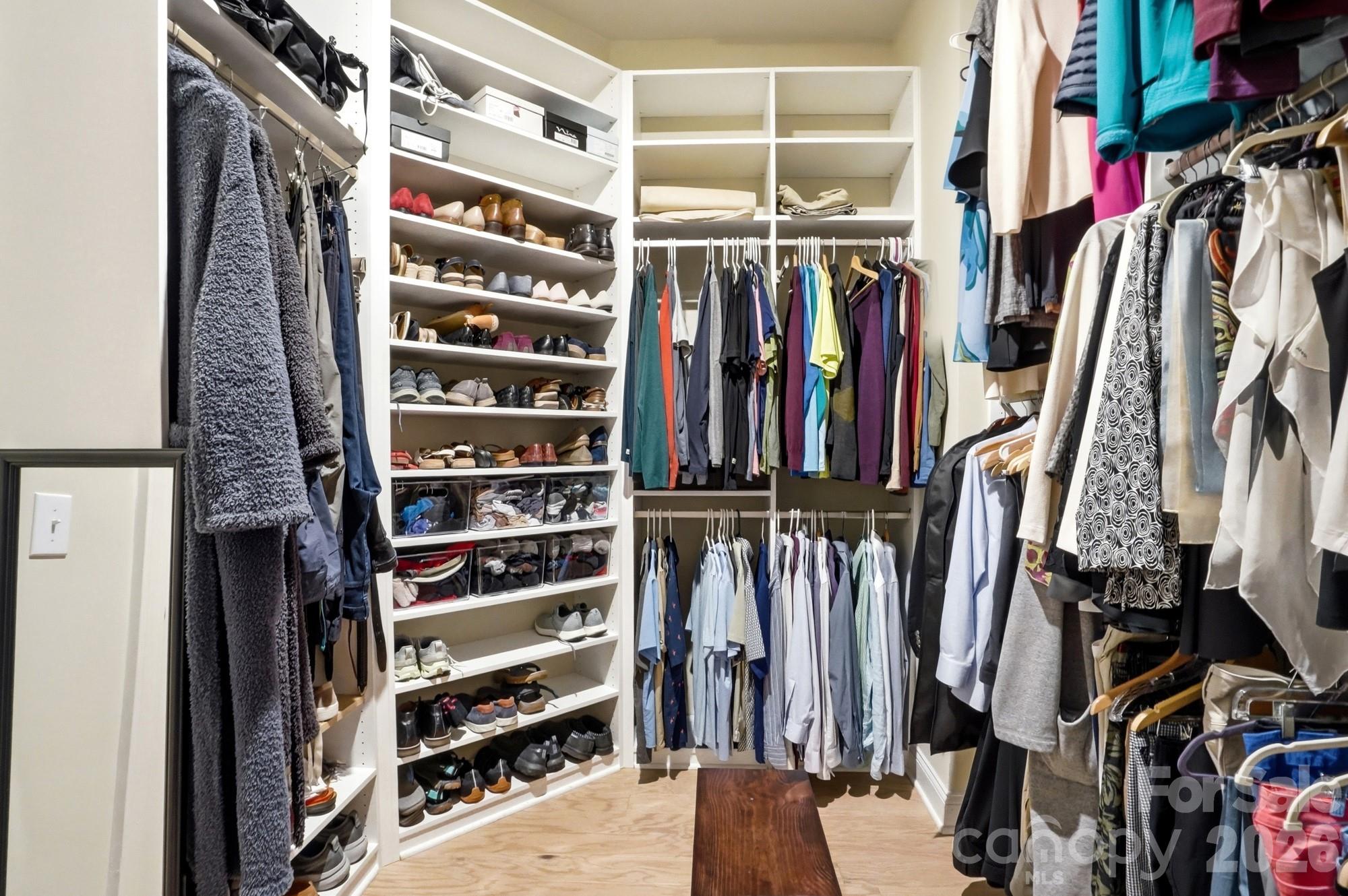 4012 Pollock View Mount Mount Holly, NC 28120 - Photo 20 of 48 a view of walk in closet with clothes and shoes