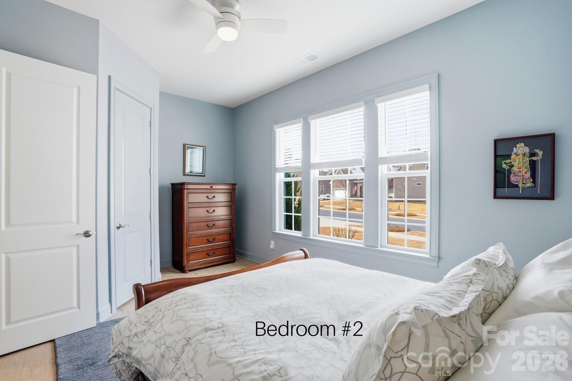 4012 Pollock View Mount Mount Holly, NC 28120 - Photo 9 of 48 a bedroom with a bed and a television