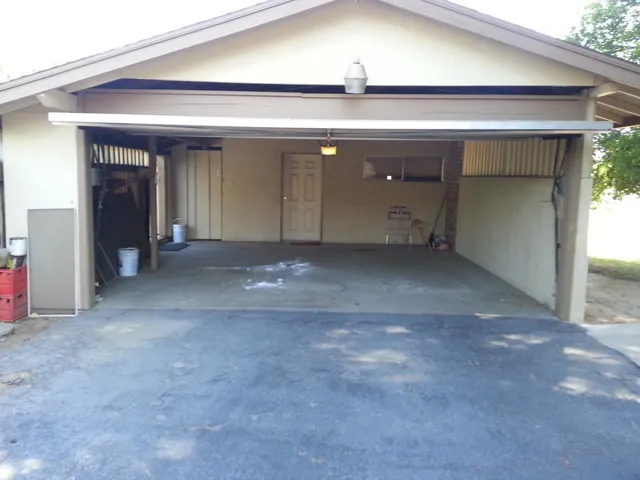 a view of a car garage