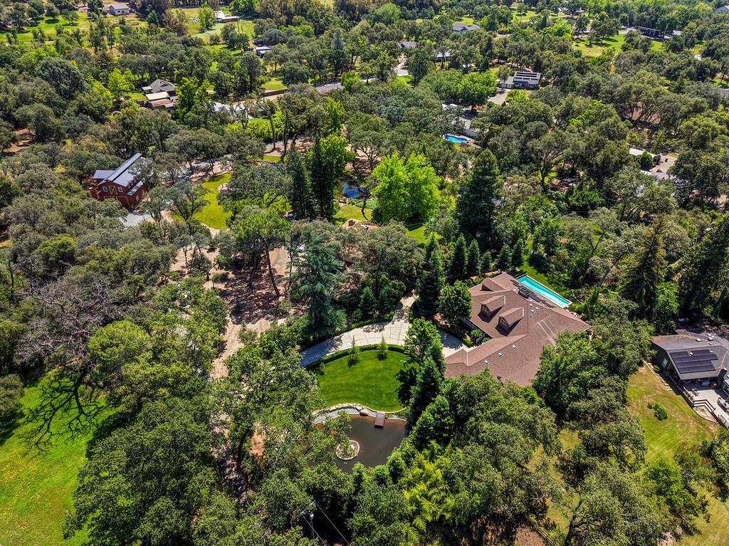 3557 Val Verde Road Loomis, CA 95650 - Photo 63 of 71 an aerial view of residential house with outdoor space and trees all around