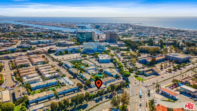 an aerial view of multiple house