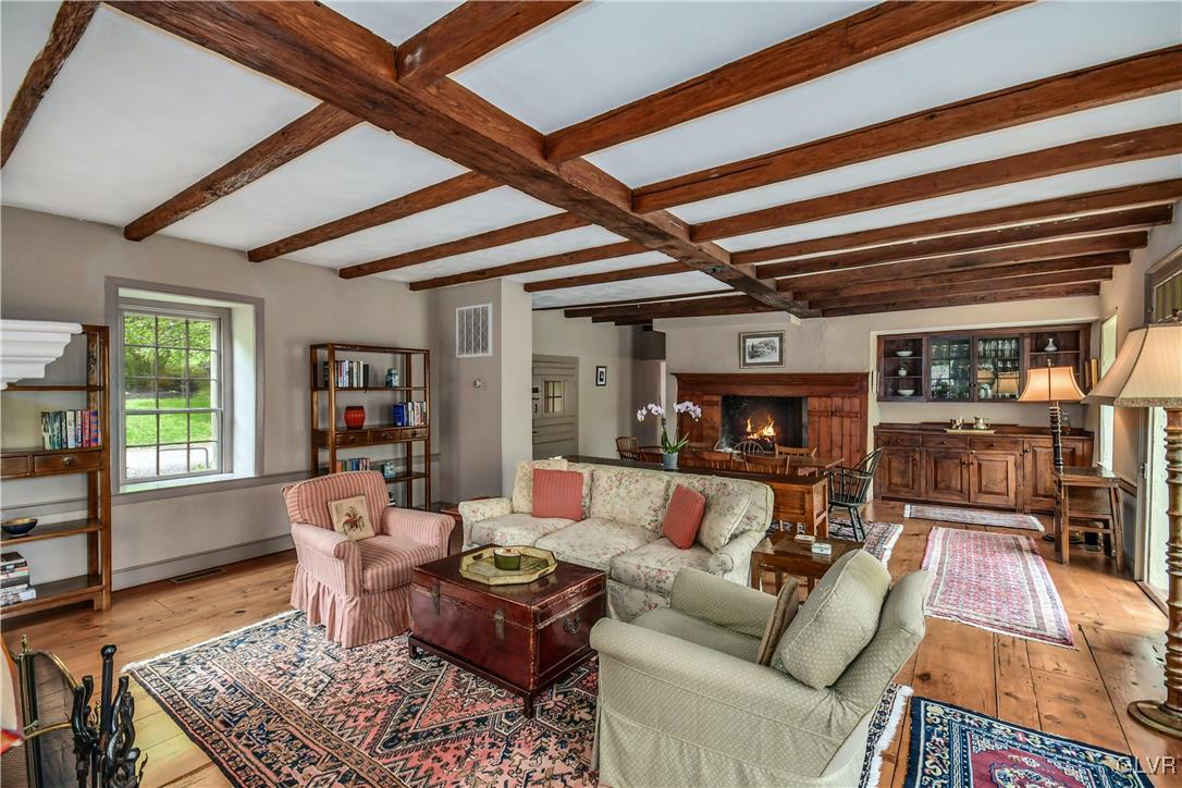 350 County Line Road East Riegelsville, PA 18077 - Photo 9 of 41 a living room with furniture and a rug