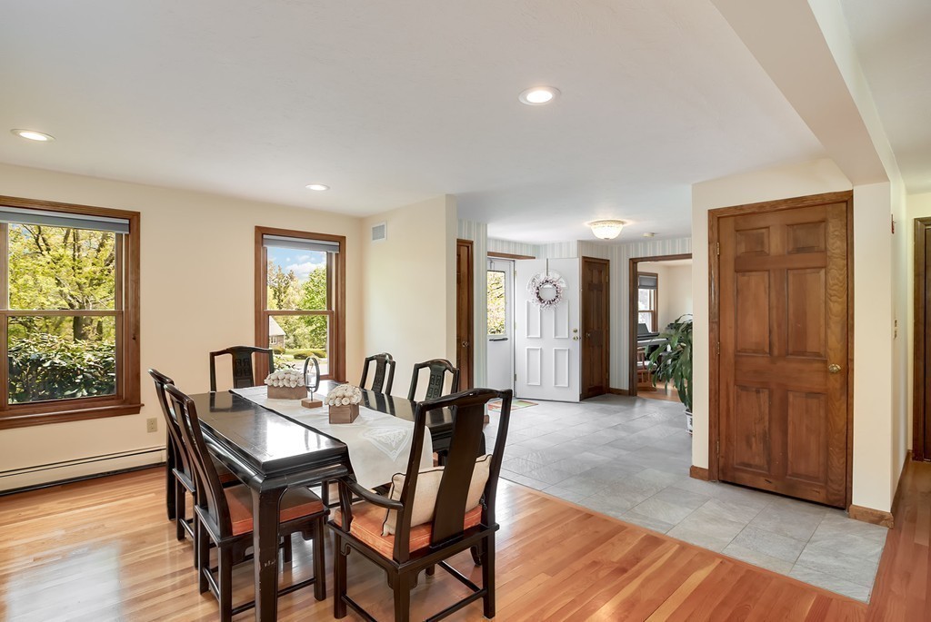 15 Barrett Road Lexington, MA 02421 - Photo 14 of 30 a view of a dining room with furniture and wooden floor