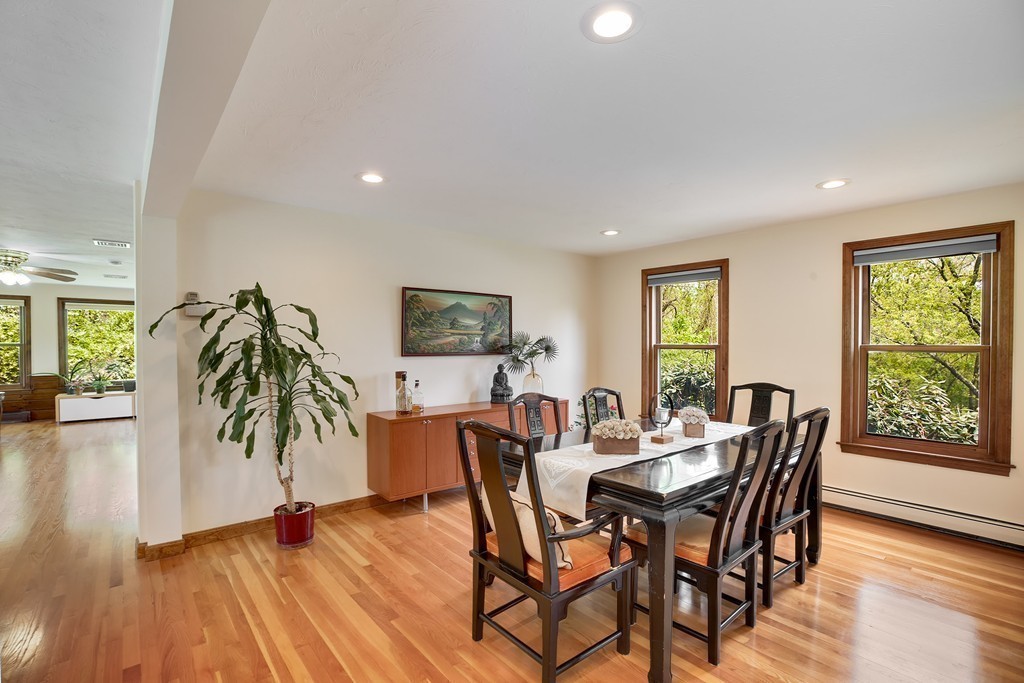 15 Barrett Road Lexington, MA 02421 - Photo 5 of 30 a dining room with furniture and wooden floor