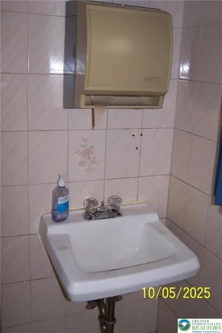 a bathroom with a sink