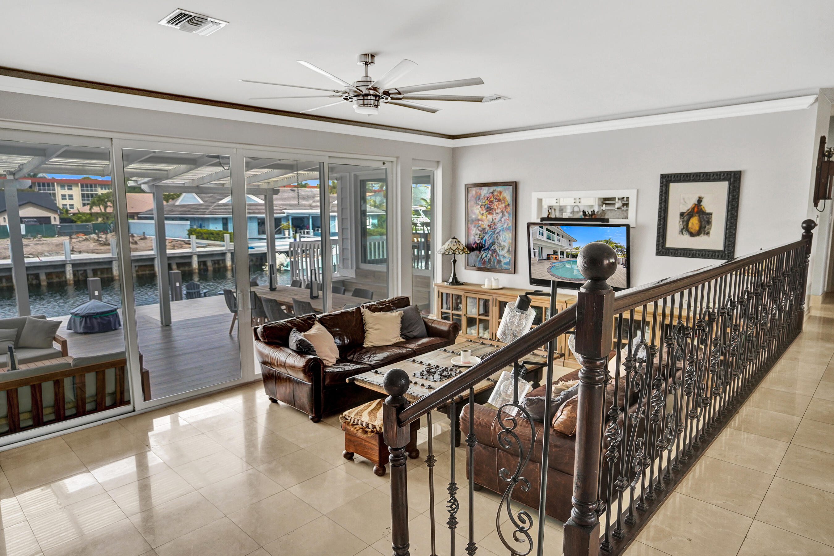 3001 Northeast 47th Street Lighthouse Point, FL 33064 - Photo 9 of 39 a living room with furniture