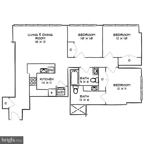 $3,593 | 2200 Benjamin Franklin Parkway, Unit 3BS0305, Philadelphia, PA 19130