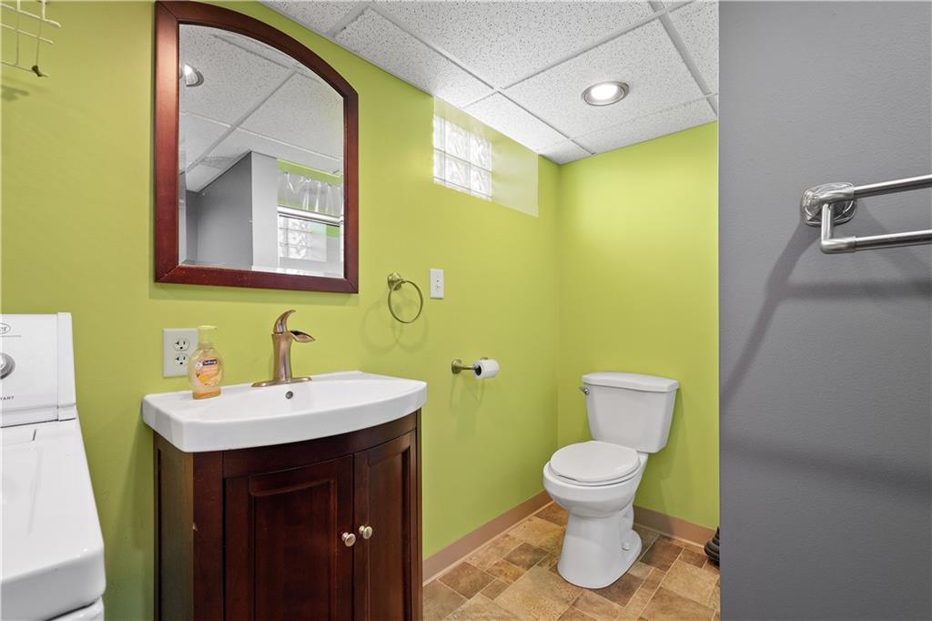 32 Hilltop Acres Road Washington, PA 15301 - Photo 31 of 35 Lower level full bath with vanity water closet and shower.