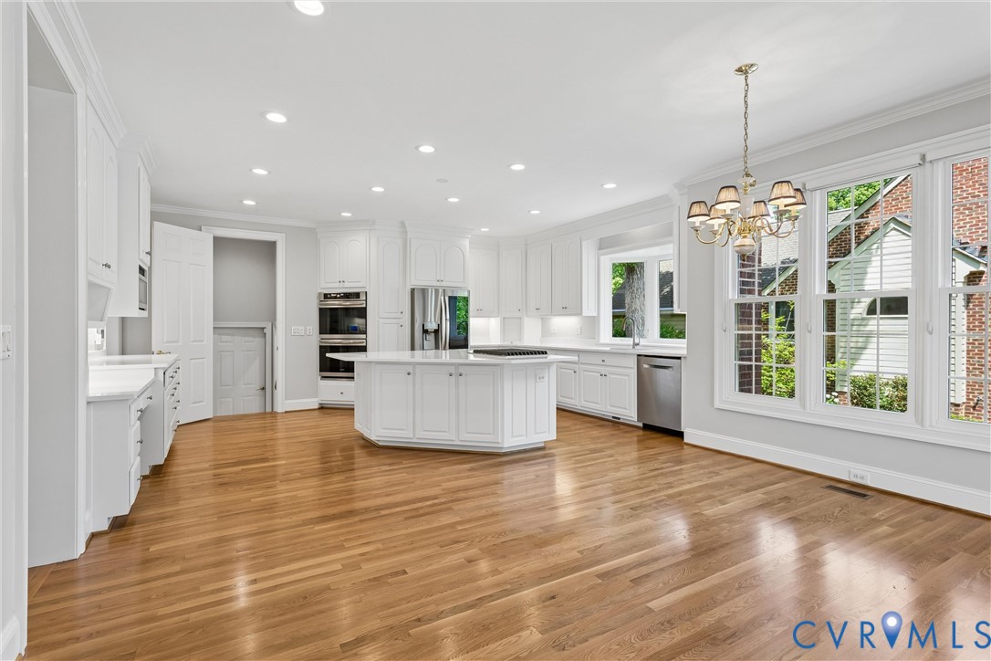 3009 Travis Pond Road Williamsburg, VA 23185 - Photo 28 of 100 Spacious kitchen featuring an octagonal center isl