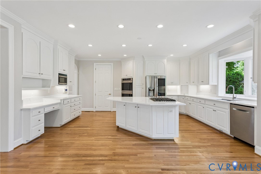 3009 Travis Pond Road Williamsburg, VA 23185 - Photo 31 of 100 Spacious kitchen featuring white cabinetry, light