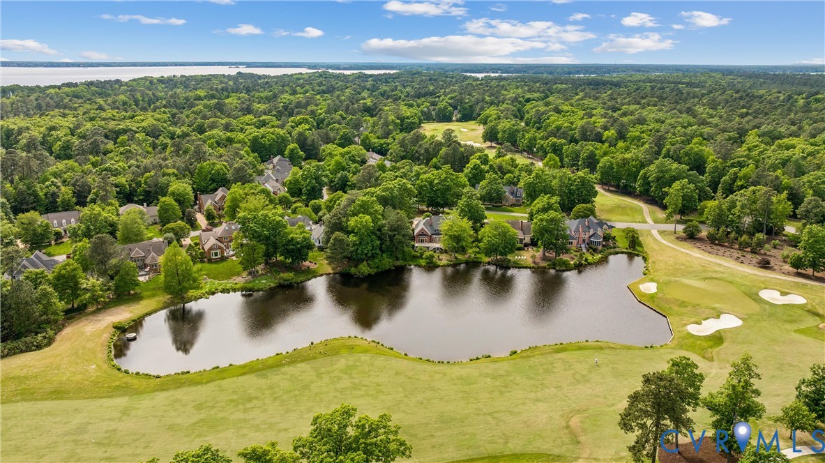 3009 Travis Pond Road Williamsburg, VA 23185 - Photo 84 of 100 Aerial perspective showcasing a residential commun