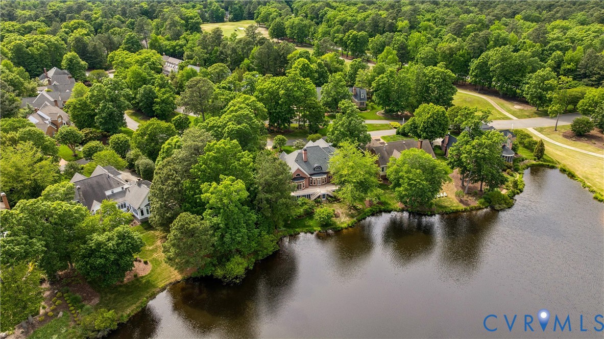 3009 Travis Pond Road Williamsburg, VA 23185 - Photo 86 of 100 Lakeside property featuring mature trees, manicure