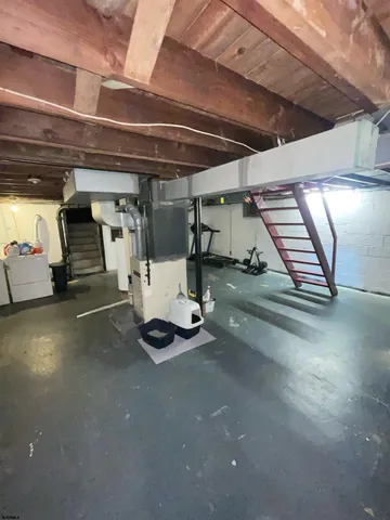 a view of storage and utility room