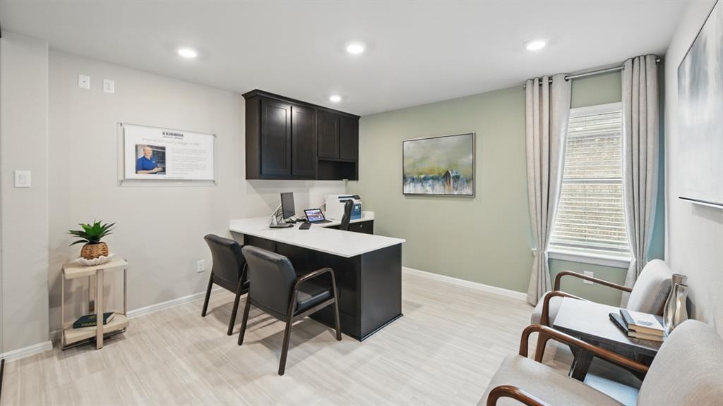 5545 Legends Way Krum, TX 76249 - Photo 31 of 36 a view of a workspace with furniture and a window