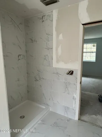 a close up of a bathtub