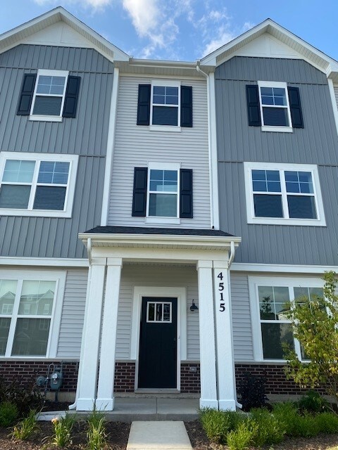 a front view of a house